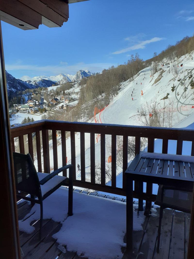 Rent in ski resort 2 room apartment 4 people (210) - Chalets de la Vallée d'Or Edelweiss - Valloire - Terrace