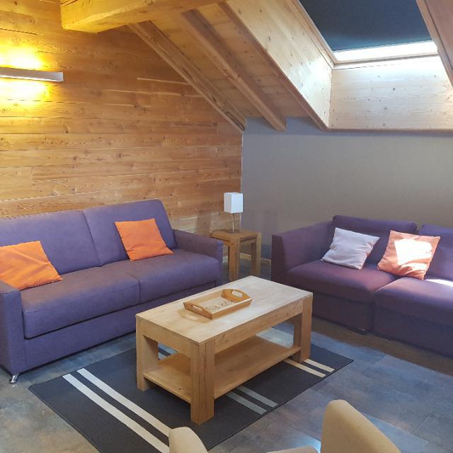 Skiverleih 3-Zimmer-Appartment für 6 Personen (9) - Les Chalets d'Adrien - Valloire - Wohnzimmer