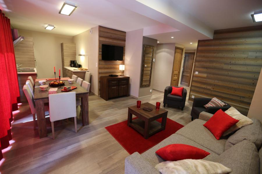 Ski verhuur Appartement 4 kamers 8 personen (6) - Les Chalets d'Adrien - Valloire - Woonkamer
