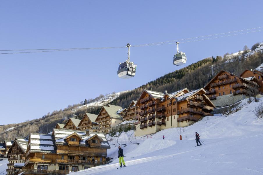 Soggiorno sugli sci Les Chalets de Valoria - Valloire - Esteriore inverno