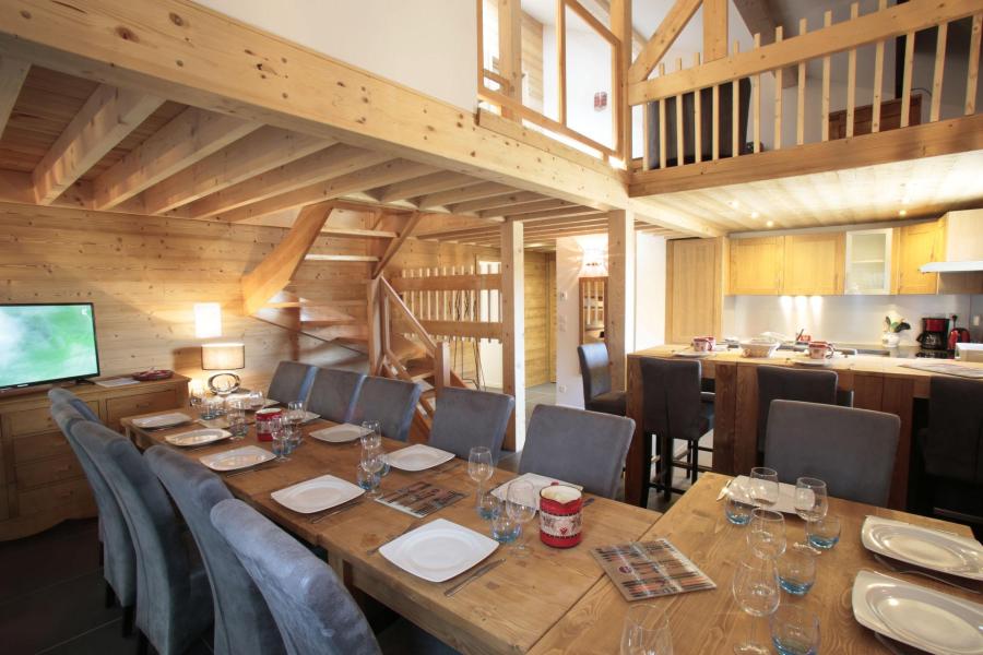 Rent in ski resort 4 room duplex apartment 8 people (2) - Les Chalets du Grand Galibier - Valloire - Living room