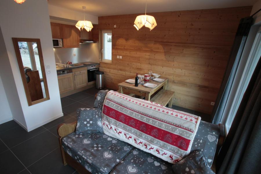 Ski verhuur Appartement 3 kamers 4 personen (1) - Les Chalets du Grand Galibier - Valloire - Woonkamer