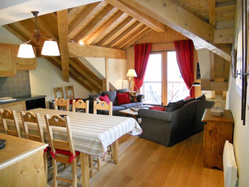 Location au ski Appartement duplex 4 pièces cabine 8 personnes (B201) - Les Fermes de l'Archaz - Valloire - Séjour
