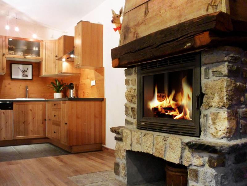 Rent in ski resort 4 room duplex apartment 8 people (2) - Les Fermes du Planet - Valloire - Living room