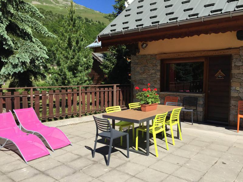 Rent in ski resort 6 room duplex apartment 12 people (5) - Les Fermes du Planet - Valloire - Terrace