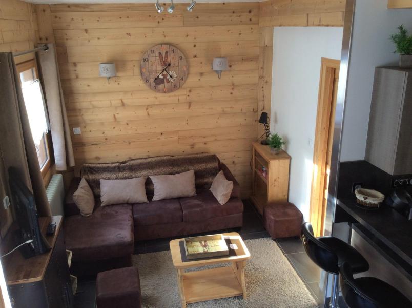 Skiverleih 4 Zimmer Maisonettewohnung für 6 Personen (B) - Résidence Aux Sports - Valloire - Wohnzimmer