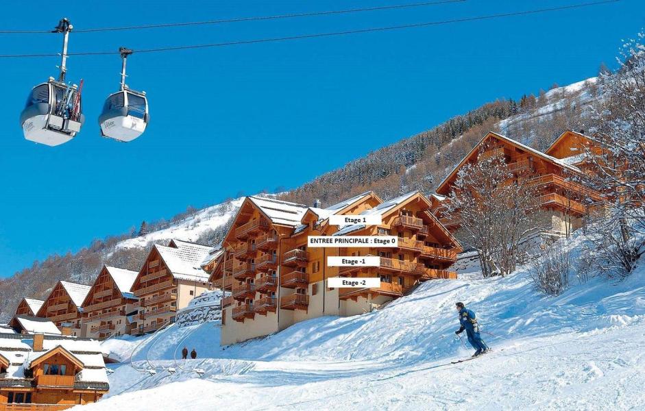 Location au ski Résidence Gentiane Hameau de la Vallée d'Or - Valloire - Extérieur hiver