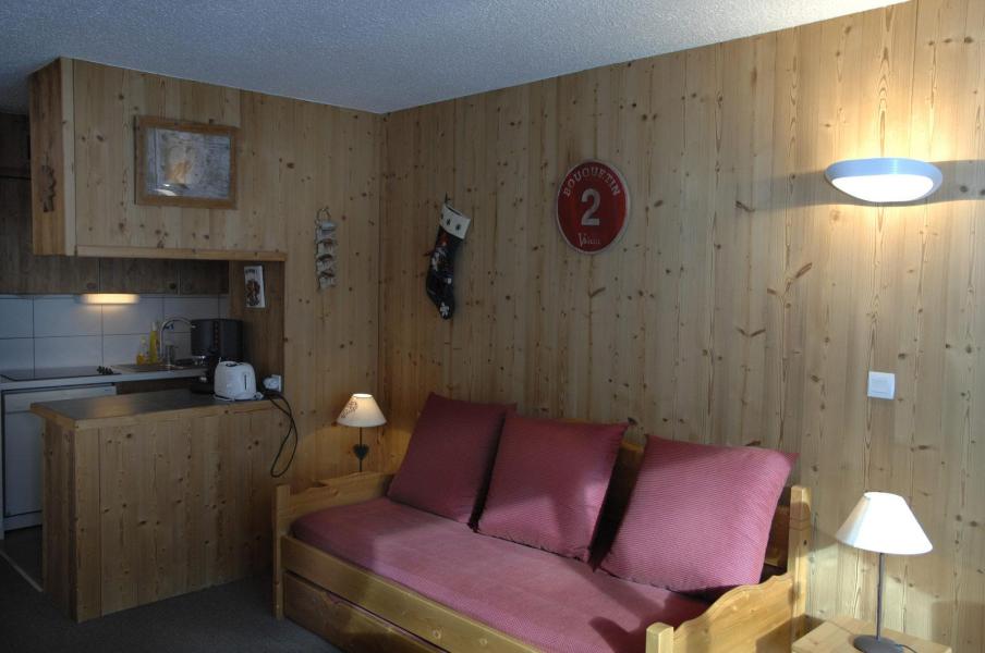 Ski verhuur Studio cabine 4 personen (20) - Résidence le Praz - Valloire - Woonkamer