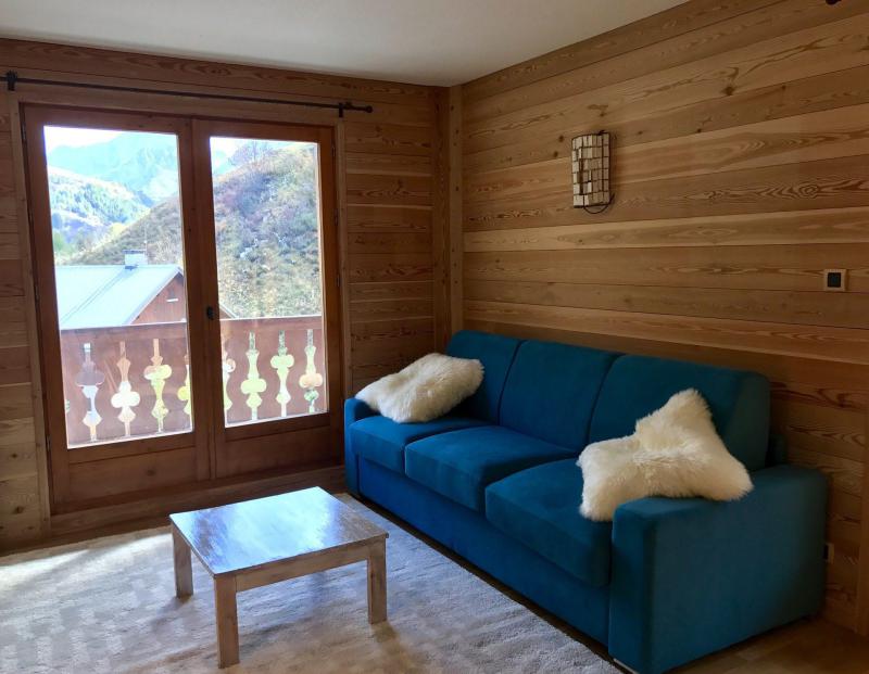 Rent in ski resort 2 room apartment sleeping corner 6 people (83) - Résidence les Arolles - Valloire - Living room