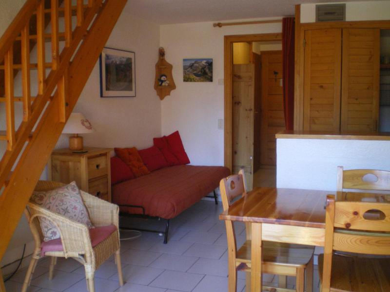 Rent in ski resort Studio mezzanine 6 people (58) - Résidence les Arolles - Valloire - Living room