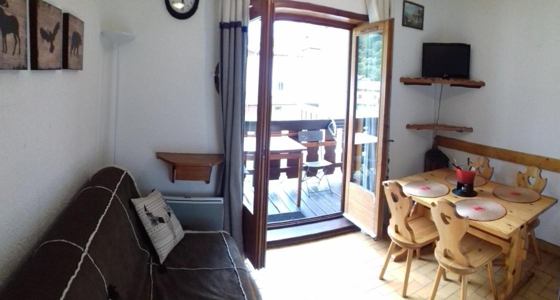 Ski verhuur Studio cabine 4 personen (2) - Résidence Pré Malin - Valloire - Woonkamer