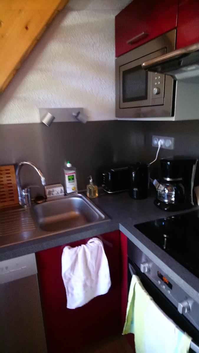 Rent in ski resort Studio cabin 4 people (23) - Résidence Rochechateau - Valloire - Kitchenette