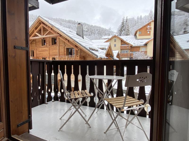 Ski verhuur Appartement 2 kamers 4 personen (24) - Résidence Tigny - Valloire - Balkon