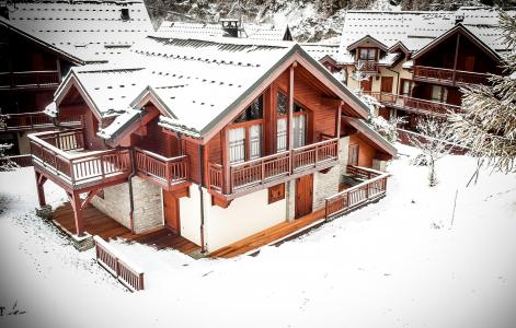 Urlaub in den Bergen Chalet Alpen Roc - Valloire - Draußen im Winter