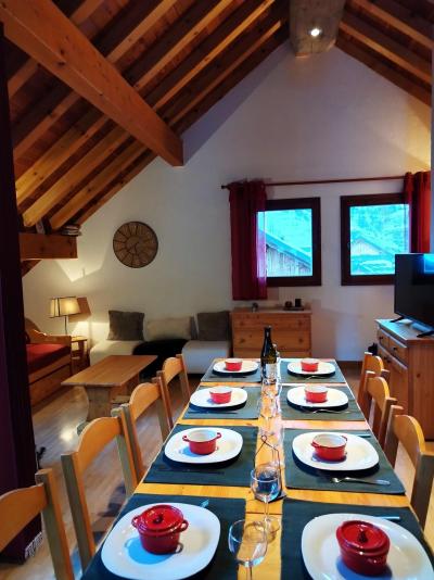 Skiverleih 4 Zimmer Maisonettewohnung für 8 Personen (A) - Chalet le Gros Grenier - Valloire - Essbereich