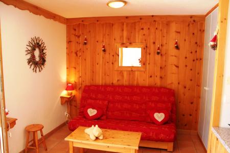 Rent in ski resort Studio cabin 4 people - Chalet les Ancolies - Valloire - Living room