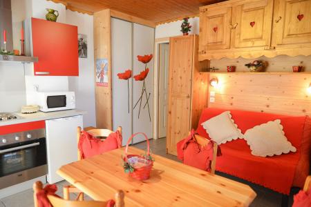 Ski verhuur Studio bergnis 4 personen (2) - Chalet les Ecrins - Valloire - Woonkamer