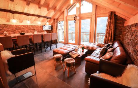 Rent in ski resort Chalet Les Lions Blancs - Valloire - Living room