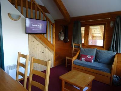Soggiorno sugli sci Appartamento su due piani 2 stanze con cabina per 6 persone (136) - Les Chalets du Galibier II - Valloire - Soggiorno