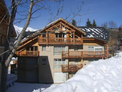 Skiverleih 2-Zimmer-Holzhütte für 6 Personen (C6) - Résidence de la Clarée - Valloire - Draußen im Winter