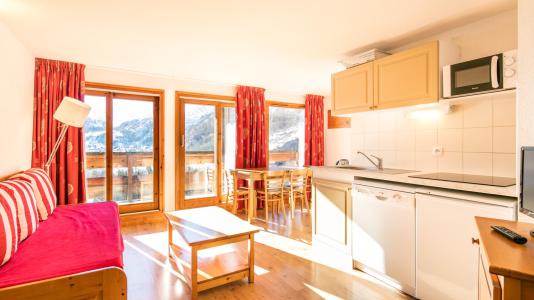 Ski verhuur Appartement 2 kamers 4 personen - Résidence le Hameau de Valloire - Valloire - Woonkamer