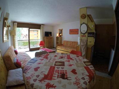 Ski verhuur Studio cabine 4 personen (13) - Résidence le Praz - Valloire - Woonkamer