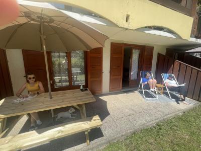 Skiverleih 2-Zimmer-Holzhütte für 4 Personen (402) - Résidence les Choseaux - Valloire - Terrasse