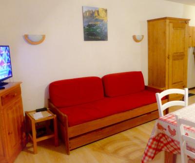 Rent in ski resort Studio sleeping corner 4 people (D4) - Résidence Plan Soleil - Valloire - Living room