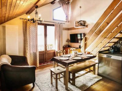 Ski verhuur Studio cabine 4 personen (23) - Résidence Rochechateau - Valloire - Woonkamer