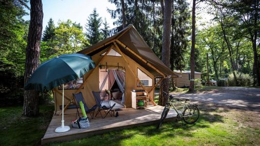 Ski verhuur 3-kamertent voor 5 personen (Trappeur) - Camping Vallouise - Vallouise - Terras