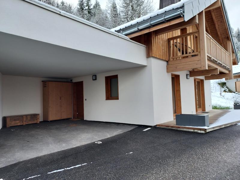 Skiverleih 4 Zimmer Chalet für 6 Personen - Chalet Hope - Valmorel - Draußen im Winter