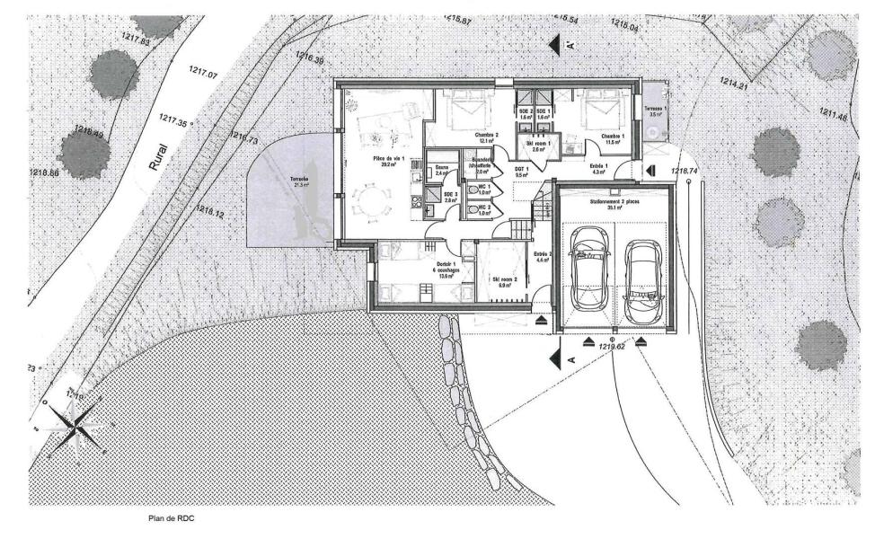 Skiverleih Triplex-Chalet 10 zimmer 24 Personnen (G480) - Chalet l'Abondance - Valmorel - Plan