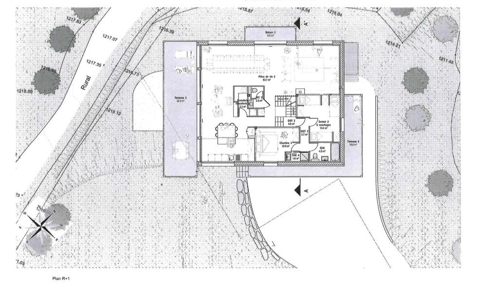 Location au ski Chalet triplex 10 pièces 24 personnes (G480) - Chalet l'Abondance - Valmorel - Plan