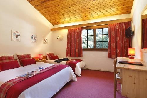 Ski verhuur Familiekamer (2 personen) - Hôtel du Bourg - Valmorel - 2 persoons bed