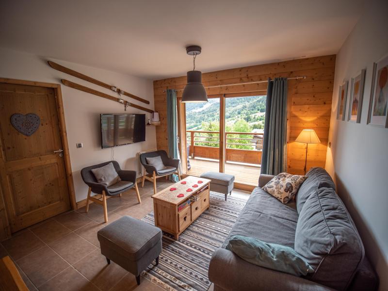 Ski verhuur Appartement 3 kamers 5 personen (E11) - La Grange Aux Fées - Valmorel - Woonkamer