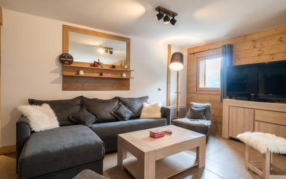 Skiverleih 4-Zimmer-Appartment für 9 Personen (G443) - La Résidence la Grange aux Fées - Valmorel - Wohnzimmer