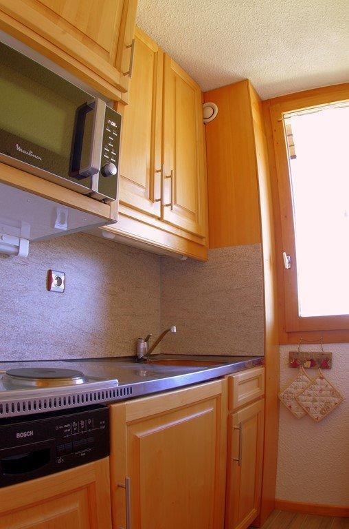 Rent in ski resort 2 room apartment cabin 3-5 people (G487) - La Résidence le Cristallin - Valmorel - Kitchenette