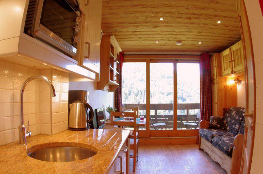 Ski verhuur Studio 2 personen (GL314) - La Résidence le Cristallin - Valmorel - Woonkamer