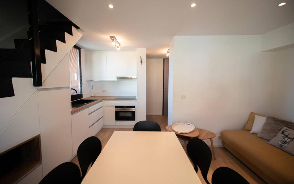 Skiverleih 3-Zimmer-Appartment für 6 Personen (G451) - La Résidence le Morel - Valmorel - Essbereich