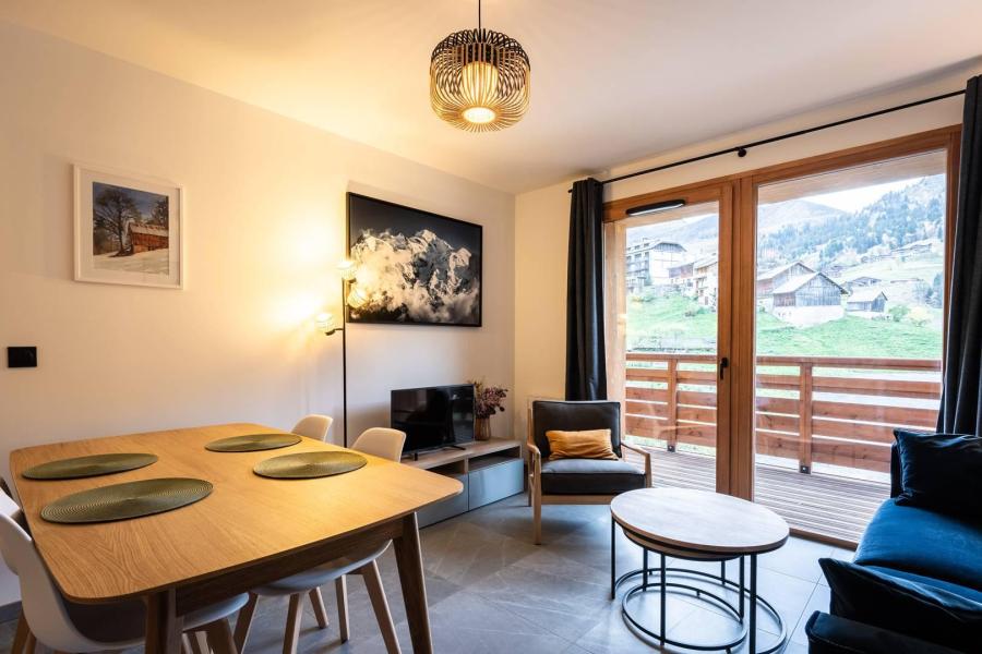 Skiverleih 3-Zimmer-Appartment für 4 Personen (G471) - Le Roc - Valmorel - Wohnzimmer