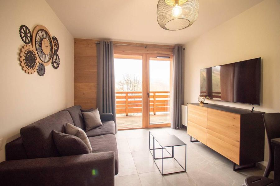 Ski verhuur Appartement 2 kamers 4 personen (G488) - Le Roc - Valmorel - Woonkamer