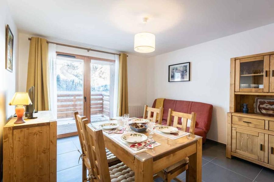 Ski verhuur Appartement 3 kabine kamers 4 personen (G489) - Le Roc - Valmorel - Woonkamer