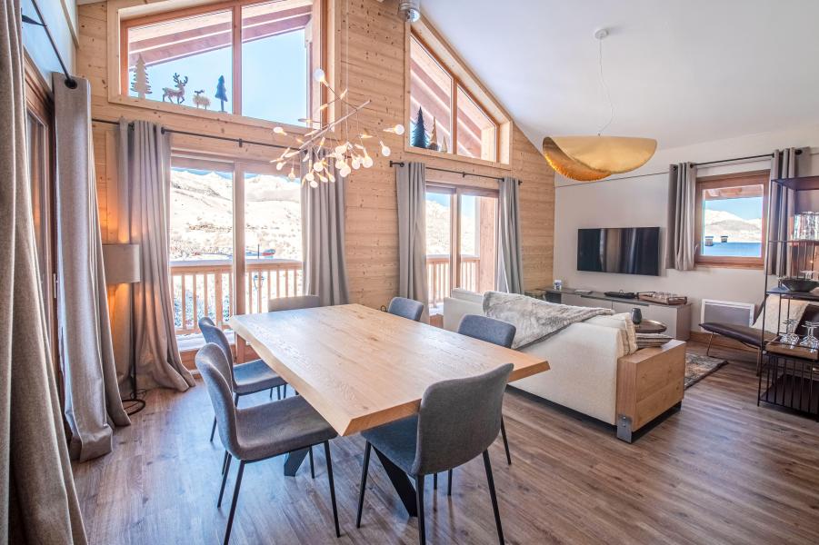 Rent in ski resort 4 room duplex chalet 6 people (Laurentide) - Les Chalets Lumi - Valmorel - Apartment