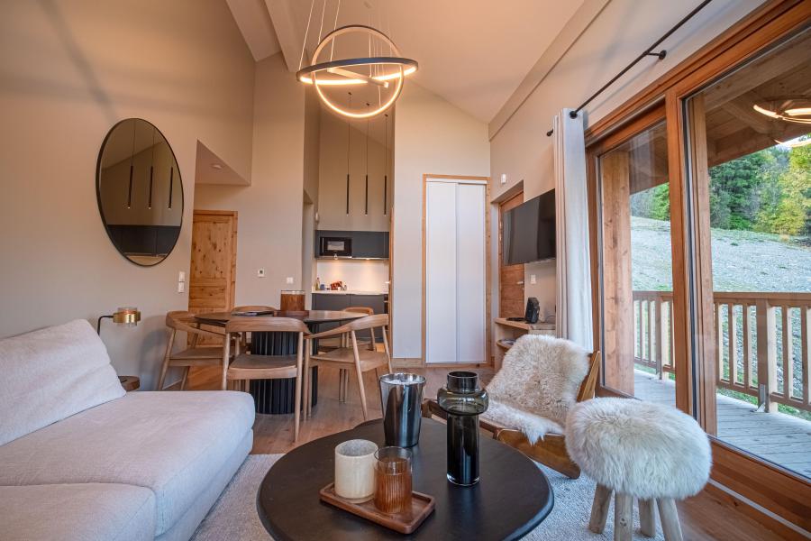 Rent in ski resort 4 room duplex chalet 7 people (L'Ambroisie) - Les Chalets Lumi - Valmorel - Apartment