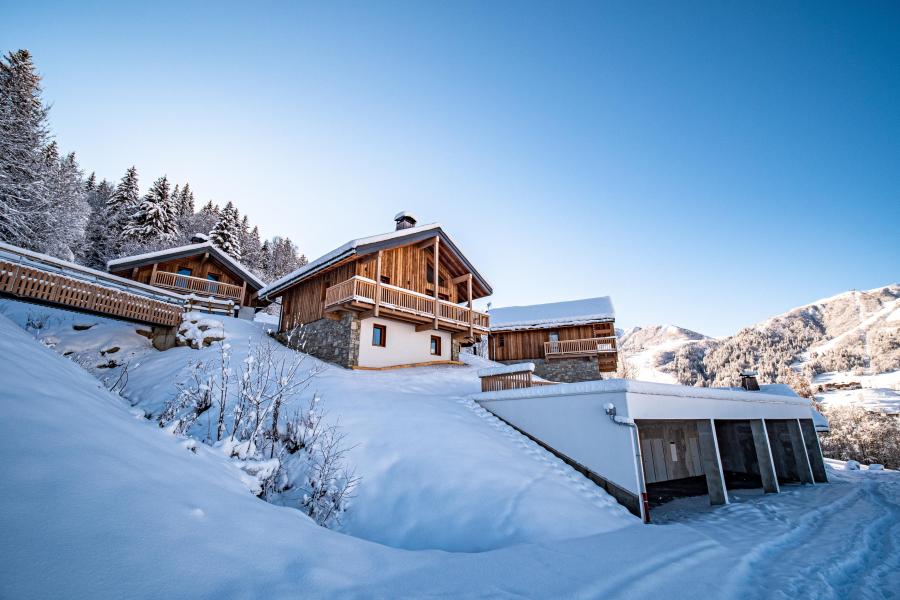 Аренда на лыжном курорте Шале дуплекс 5 комнат 8 чел. (Gaspesie) - Les Chalets Lumi - Valmorel - зимой под открытым небом