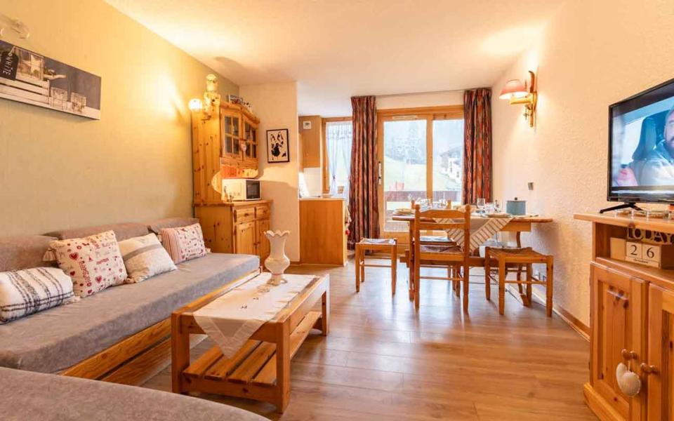 Ski verhuur Appartement 2 kamers 5 personen (G472) - Pierrafort - Valmorel - Woonkamer