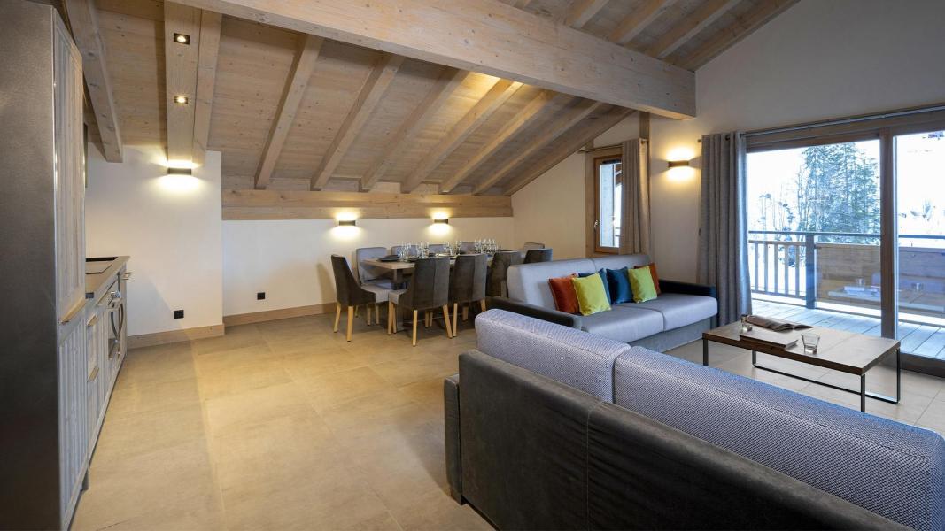 Rent in ski resort 5 room duplex apartment 10 people - Résidence Akoya - Valmorel - Living room