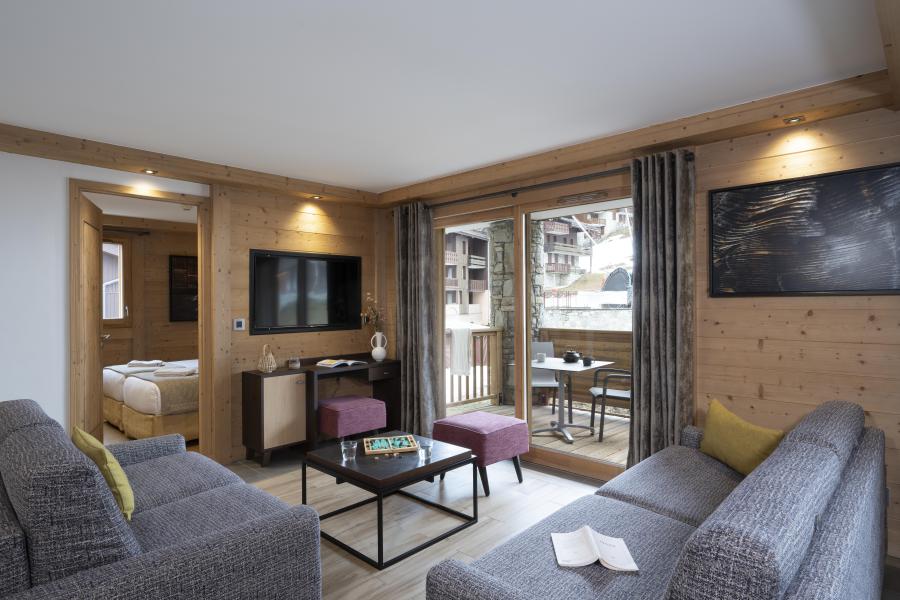 Rent in ski resort 4 room apartment 8 people - Résidence Anitéa - Valmorel - Living room