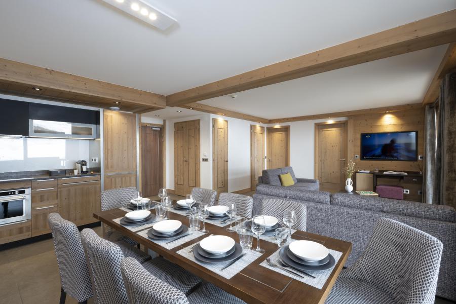 Rent in ski resort 4 room duplex apartment 8 people - Résidence Anitéa - Valmorel - Dining area