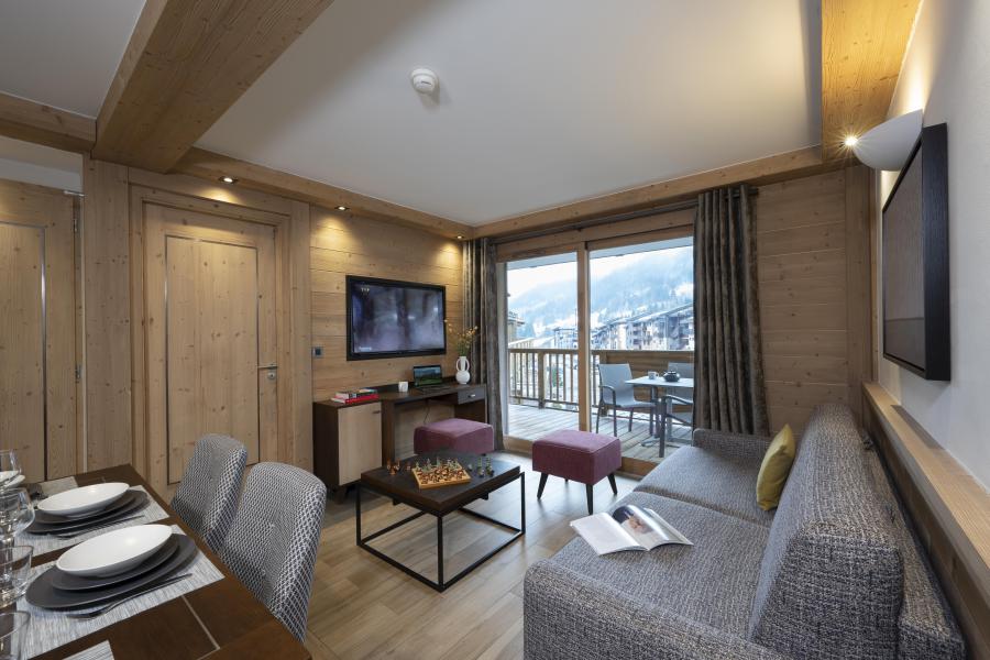 Ski verhuur Appartement 3 kamers 6 personen (Grand Confort) - Résidence Anitéa - Valmorel - Woonkamer